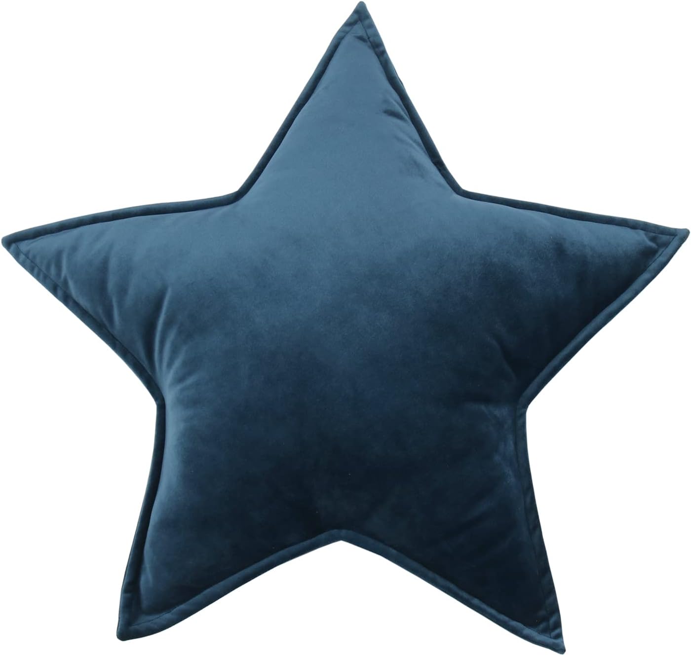 Star Shaped Pillow Soft Velvet Nursery Stuffed Throw Pillows for Kids, Teal