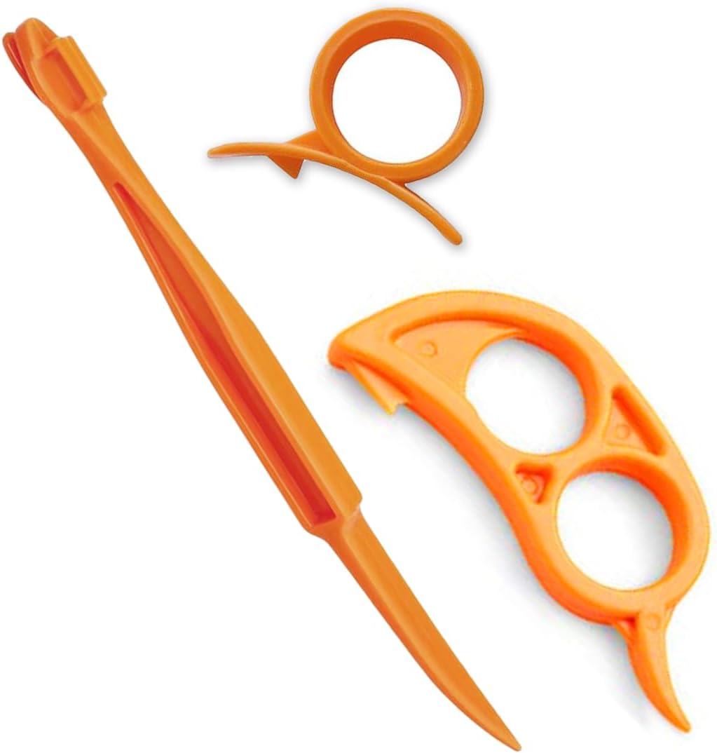 Orange Peeler Citrus Peel Cutter Plastic Kitchen Gadgets Peelers, 3 Pack