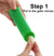 Garlic Peeler Skin Remover with Silicone Tube Roller Garlic Peeling Kitchen Tool (Green, Red)