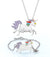 Jewelry Box with Big Drawer Jewelry Set with Spinning Unicorn and Glitter Rainbow Butterfly Design