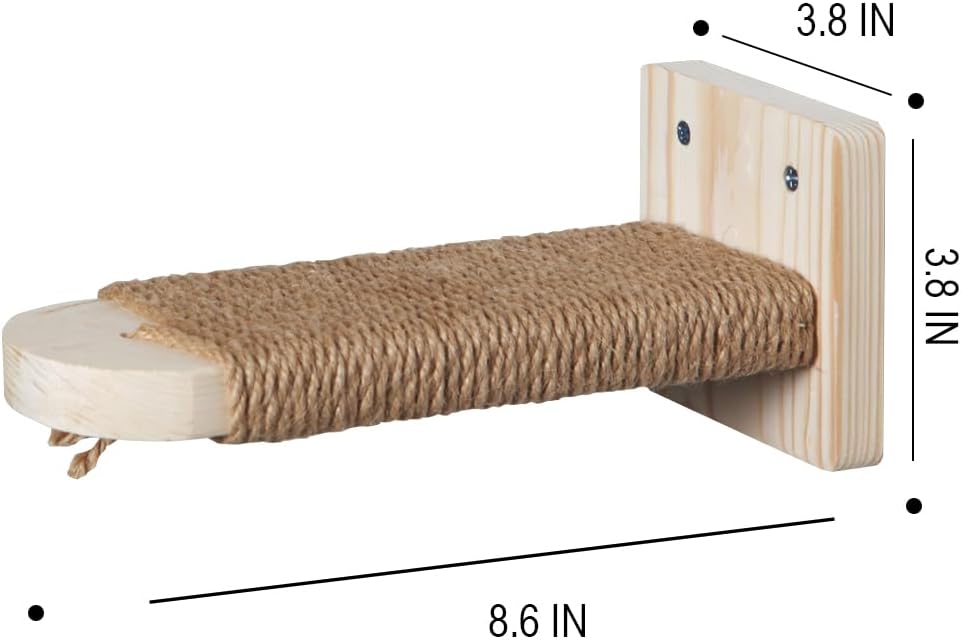 Cat Climbing Stairs Shelf 3 Pack Wall Mounted Cat Stairway with Sisal Rope Scratching for Cats