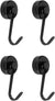 Magnetic Hooks Rustproof 8 Pack Refrigerator Grill Hook (Black)