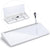 Desk Whiteboard Dry Erase Glass Whiteboard with Storage to-do List Memo Notepad, White