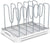 Adjustable Bakeware Organizer Pot Lid Holder Rack for Pots