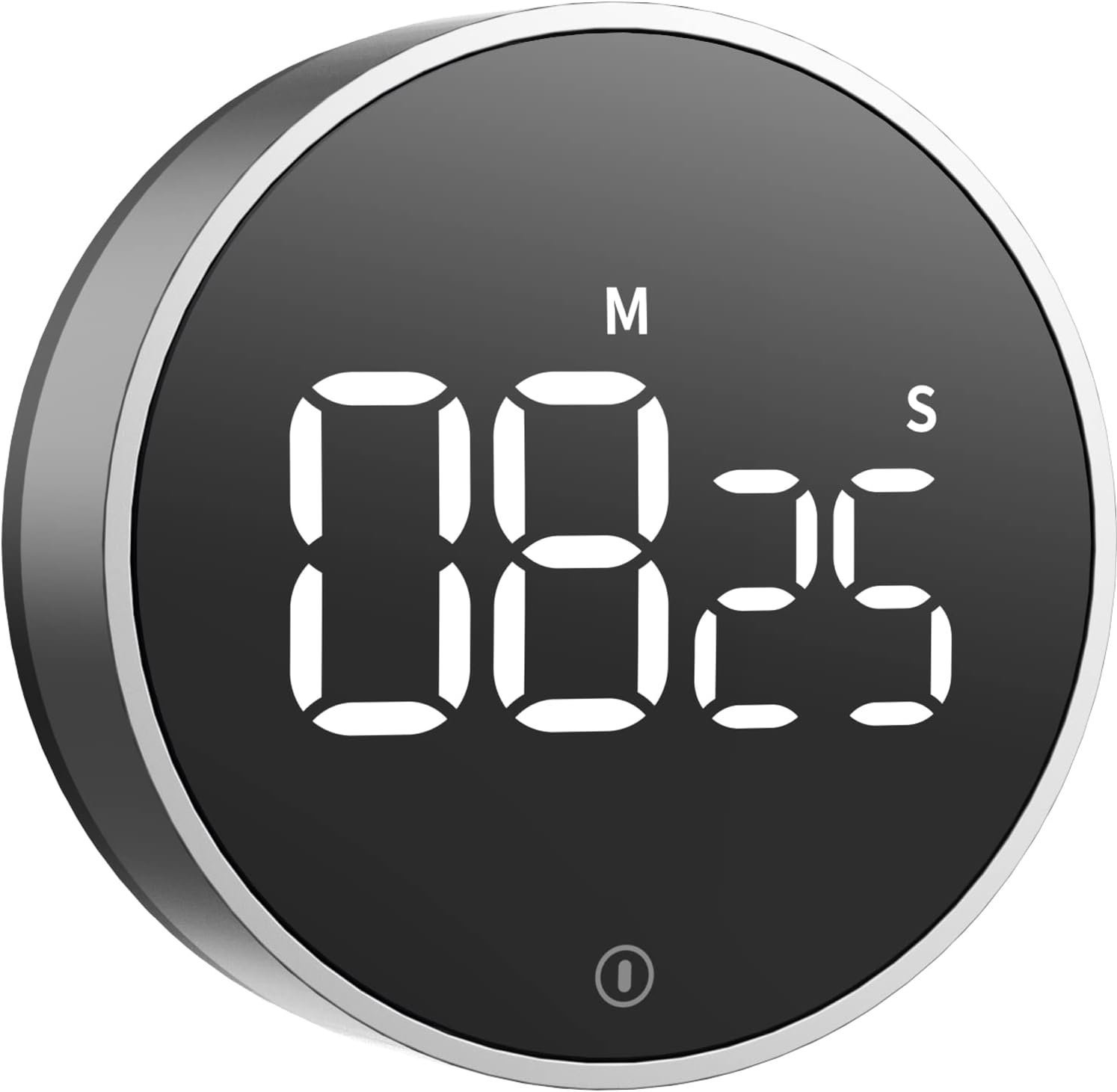 Magnetic Digital Kitchen Countdown Timer with Large LED Display Volume Adjustable, Gray