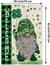 St Patricks Day Double Sided Burlap Flag House Flag (28" x 40")