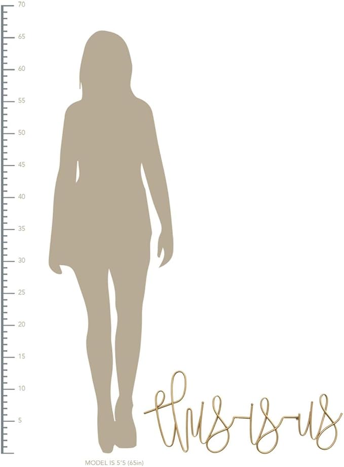 Stratton Home &quot;This is Us&quot; Metal Wall Decor Gold