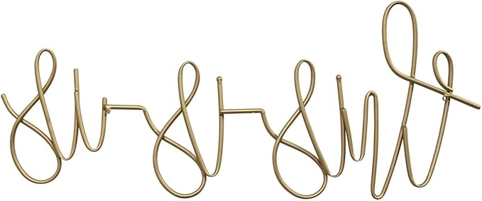 Stratton Home "This is Us" Metal Wall Decor Gold