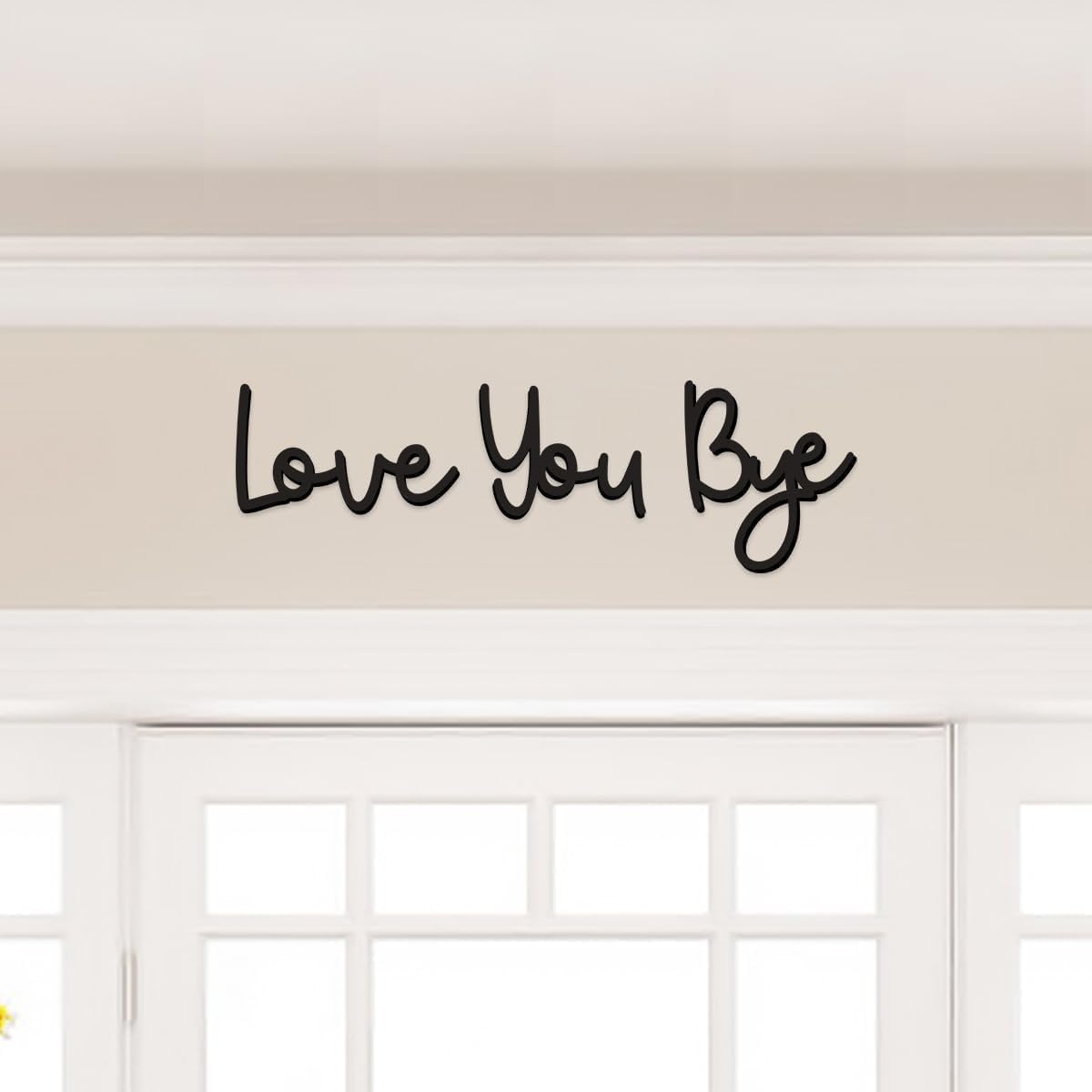 Wall Decor LOVE YOU BYE Wood Sign Home Decor Boho Decor 21.6”