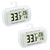 Digital Waterproof Refrigerator Fridge Thermometer (2 Pack)