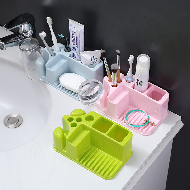 Toothbrush Rack Mouthwash Cup Holder Toothbrush Toothpaste Rack for Bathroom