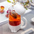 Cat Cups Tea Mug With Fish Infuser Strainer Filter Home Offices Drinkware Glass Cup (White)