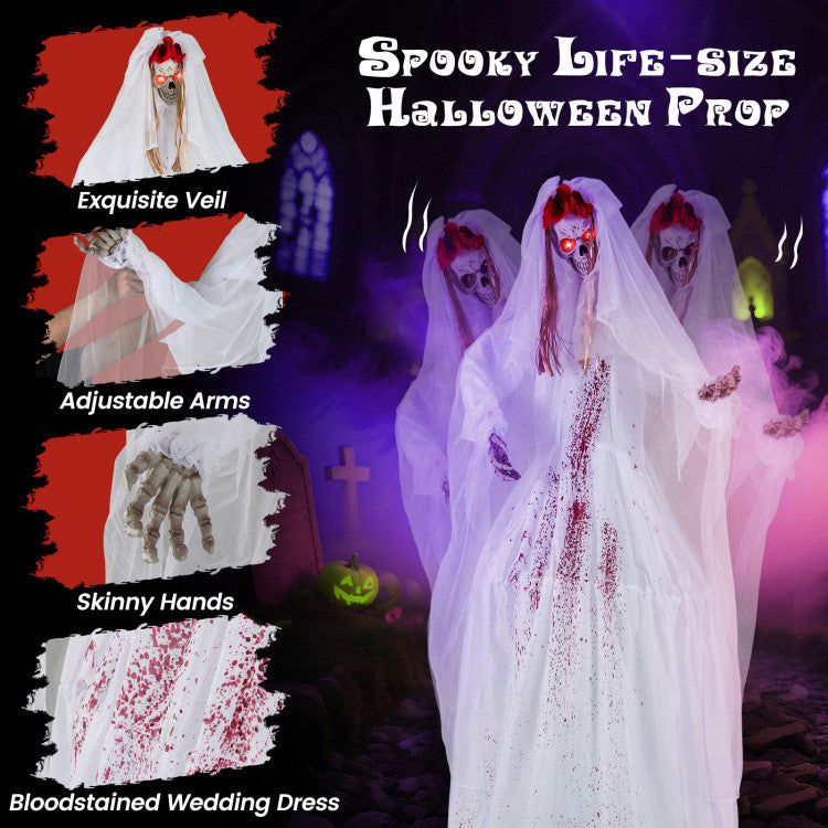 Animatronic Halloween Standing Bride 7.2 FT