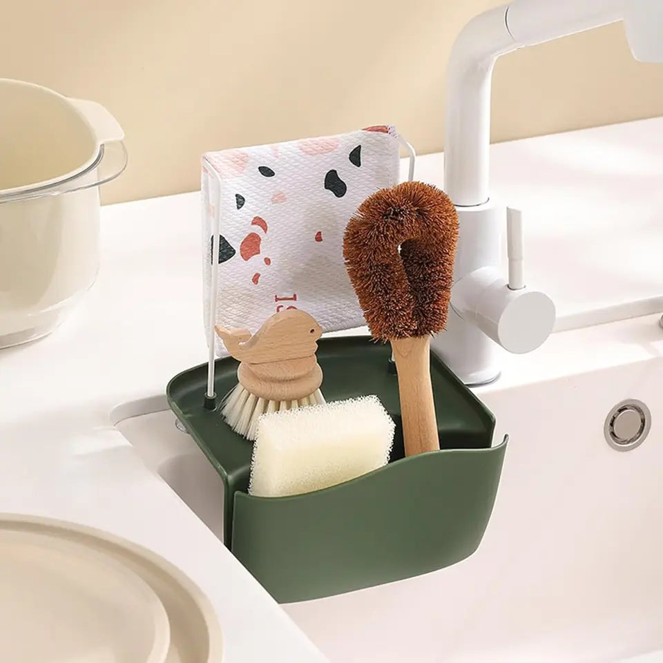 Suction Cup Kitchen Organizer 3-Pack for Sponges Scrubbers