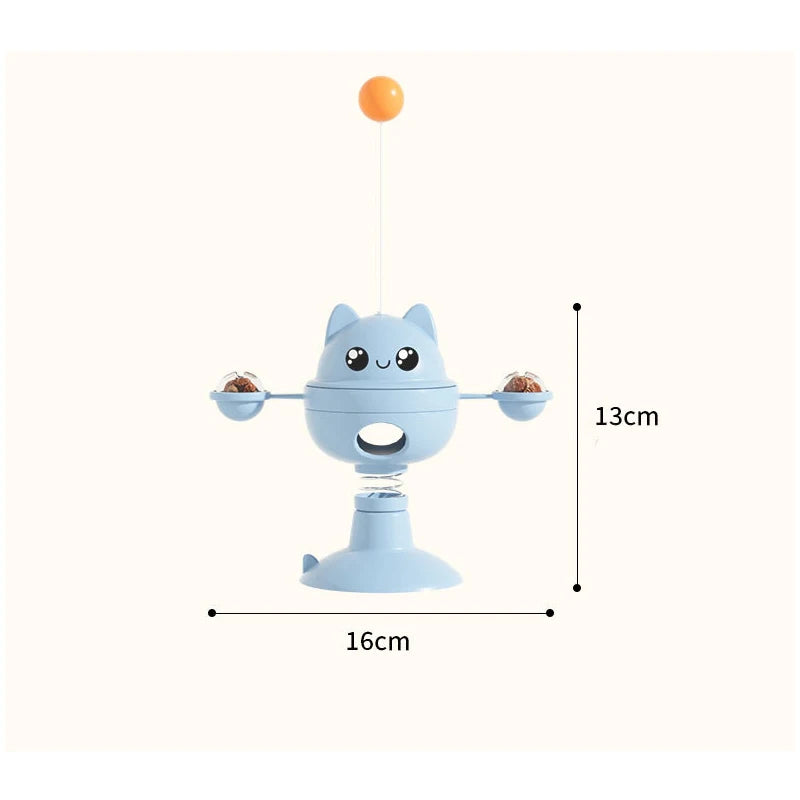 Interactive Cat Toy for Mental Physical Stimulation for Pets (Blue)