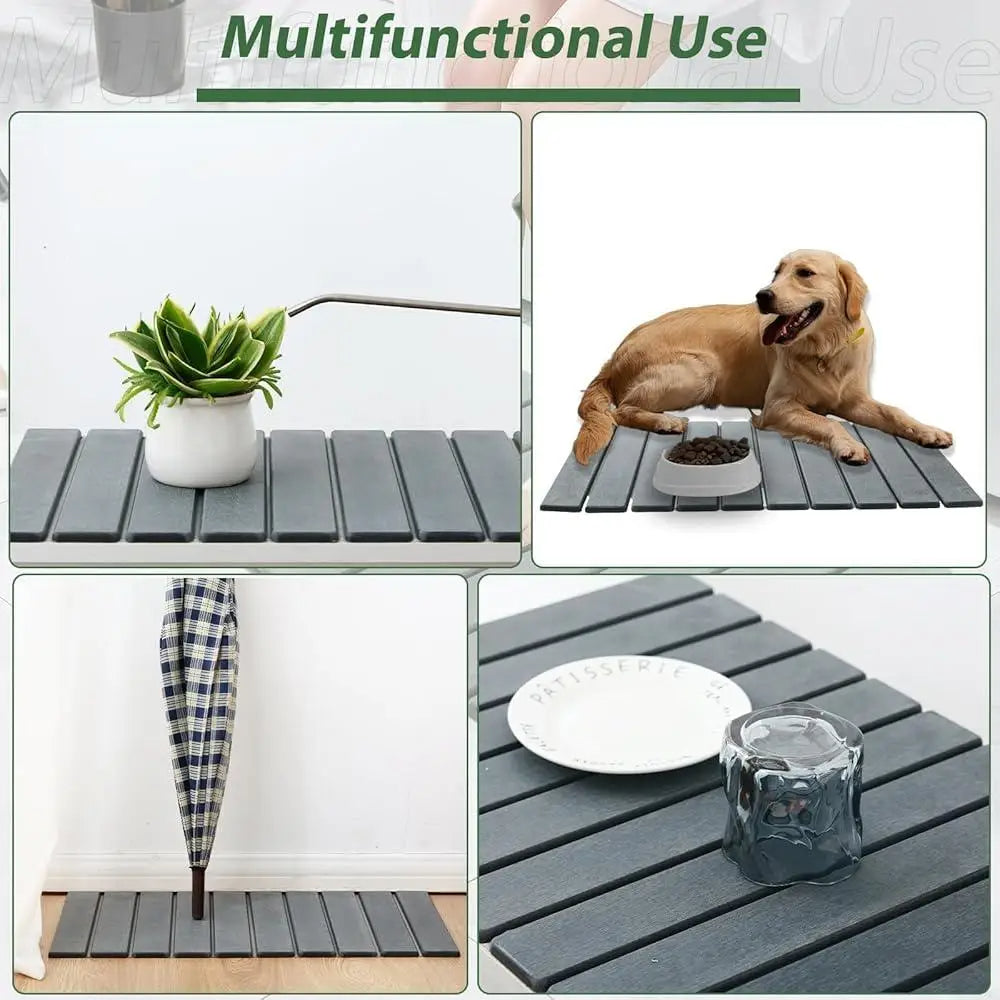 Absorbent Stone Bath Mat Kitchen Counter Mat Set