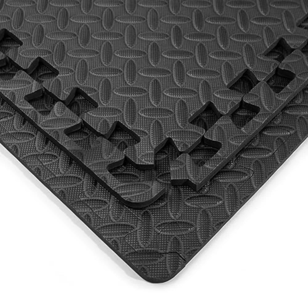 EVA Foam Puzzle Exercise Mats Thick Interlocking Tiles for Gym Flooring (12 Pack)
