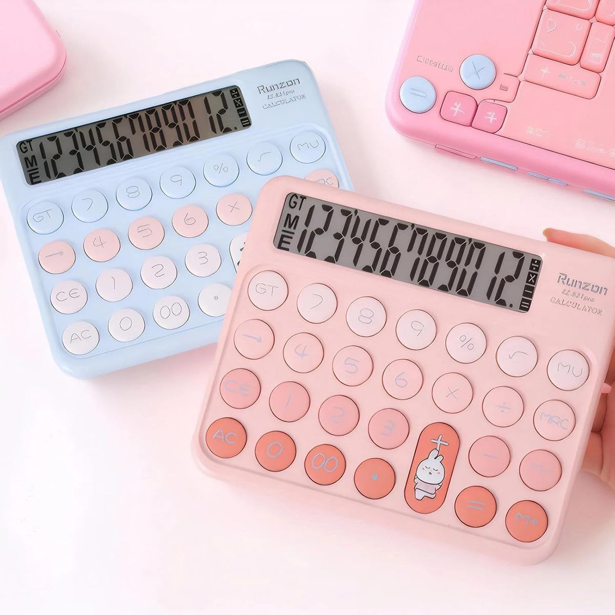 Standard Office Desk Calculator 12-Digit Large Display (Blue)