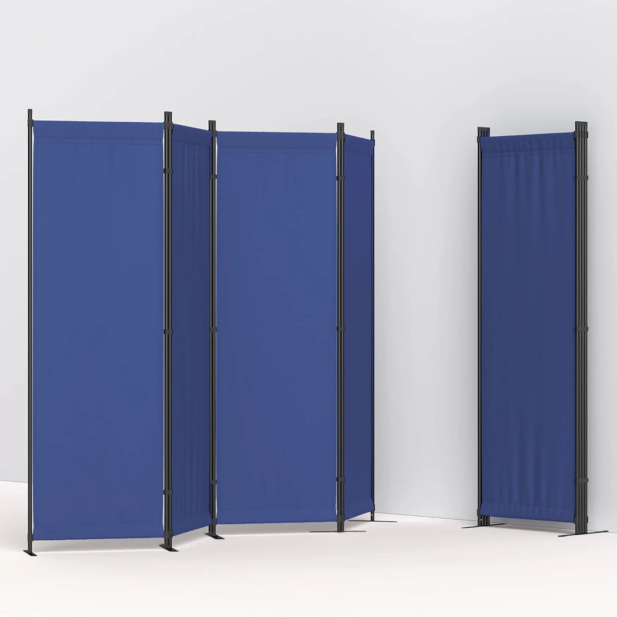 4-Panel Folding Room Divider, Portable Freestanding Privacy Screen Room Partition for Bedroom