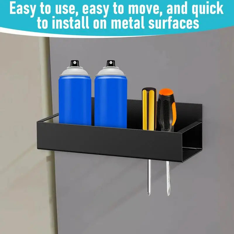 Magnetic Can Holder Spray Paint Organizer 2PCS (Black)