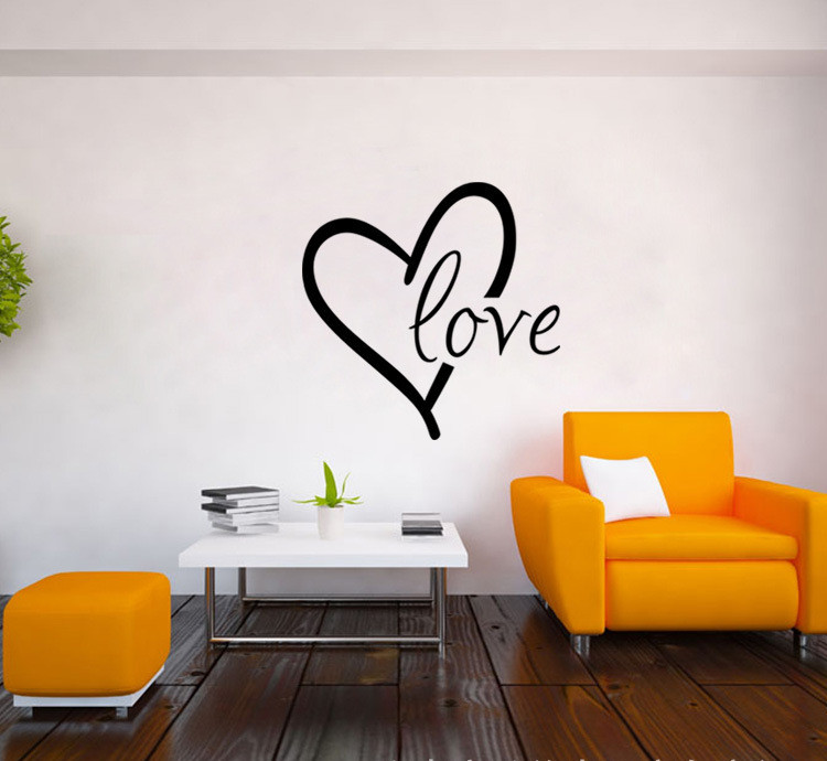 Romantic Valentine Wall Stickers Background Decor for Home