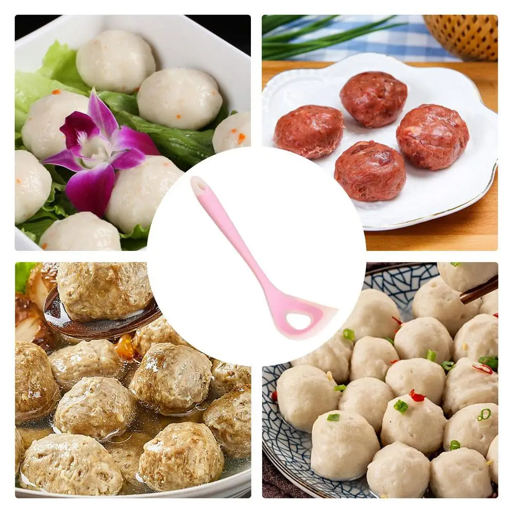 Silicone Meatball Maker Tool for Kitchen (Red)