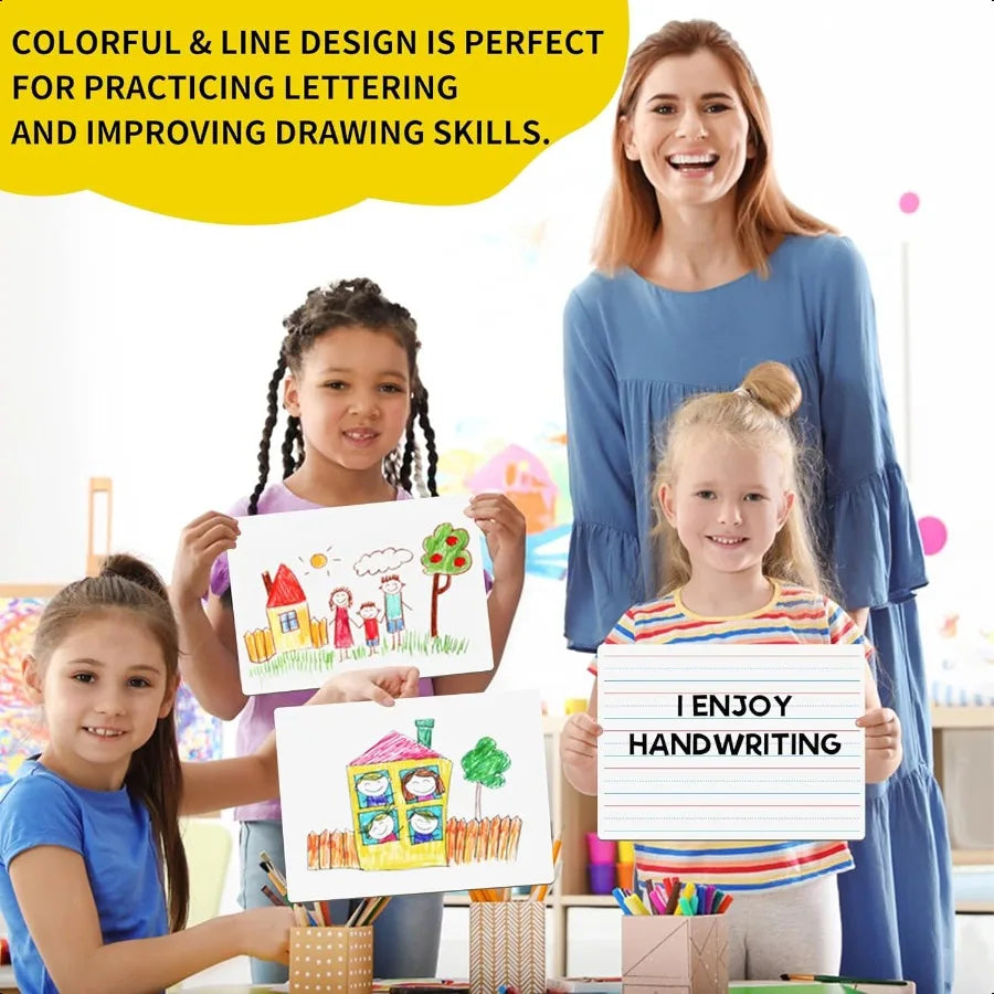 Double-Sided Ruled Whiteboards for Students