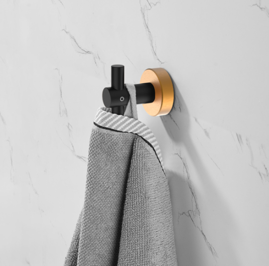 Set of 4 Round Wall Hooks with Screws