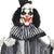 Hanging Creepy Striped Clown Halloween Yard Decor