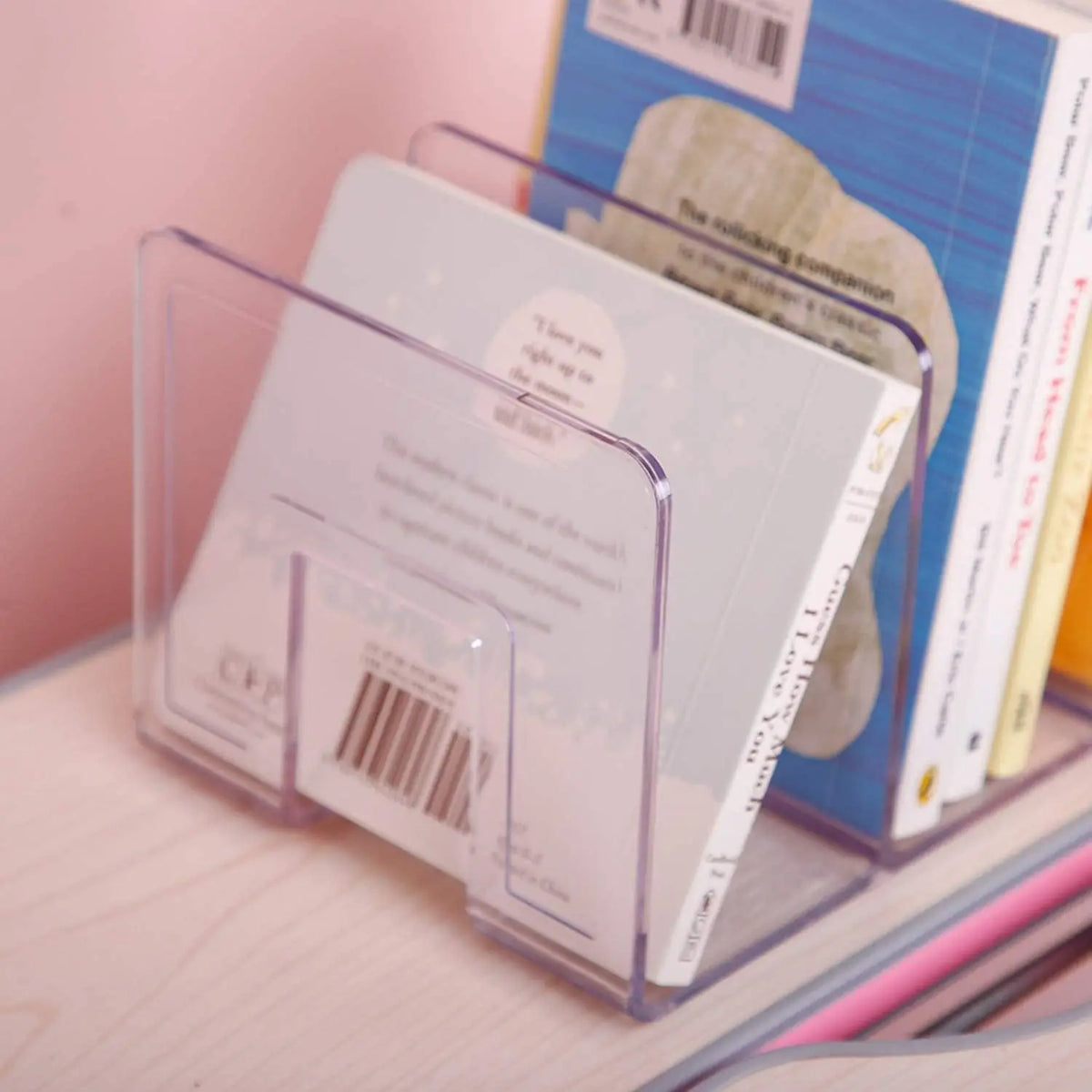 Clear Acrylic Desk Organizer 2-Pack for File Purse Handbag Divider