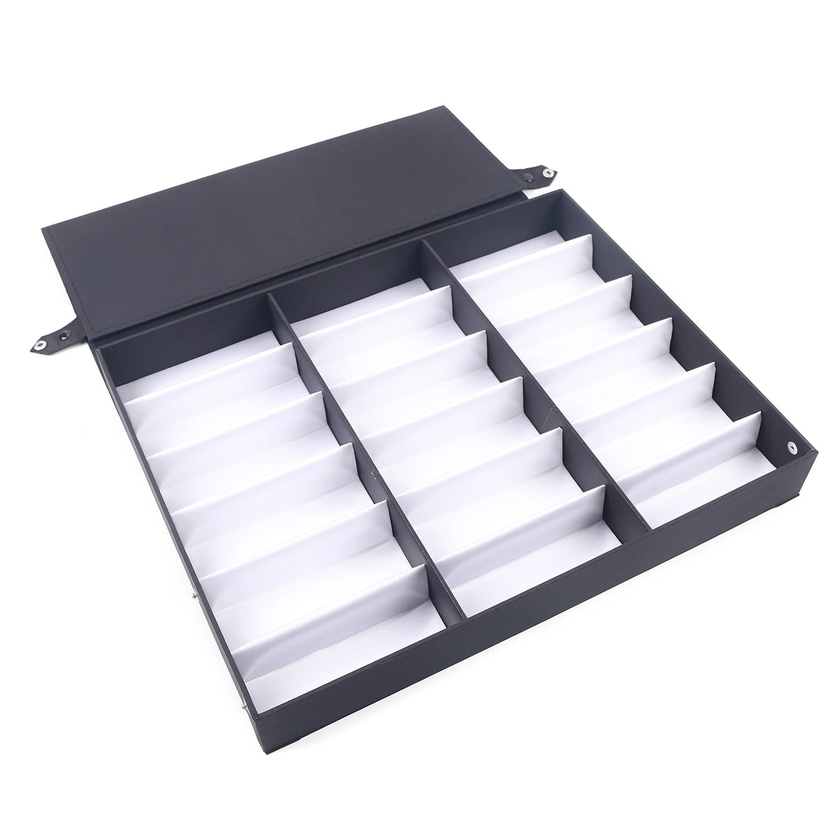 18-Grid White Sunglasses Organizer Box