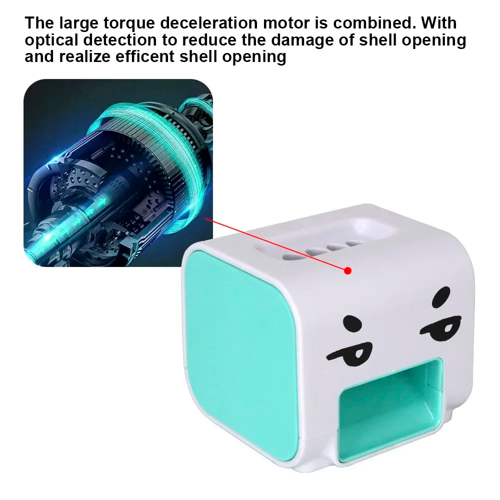 Electric Sunflower Seeds Peeler Automatic Melon Seed Shelling Machine Kitchen Gadget (Blue)