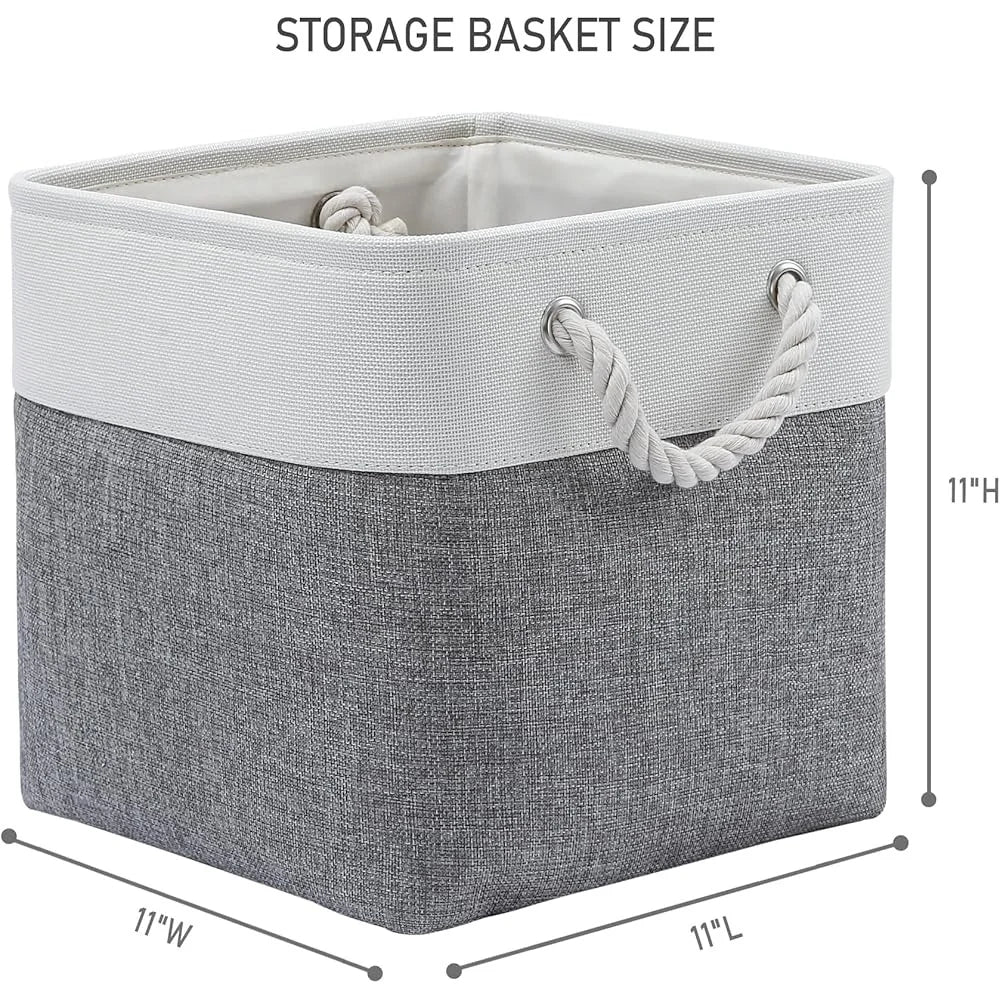 Fabric Storage Bins 11-Inch (Set of 6)