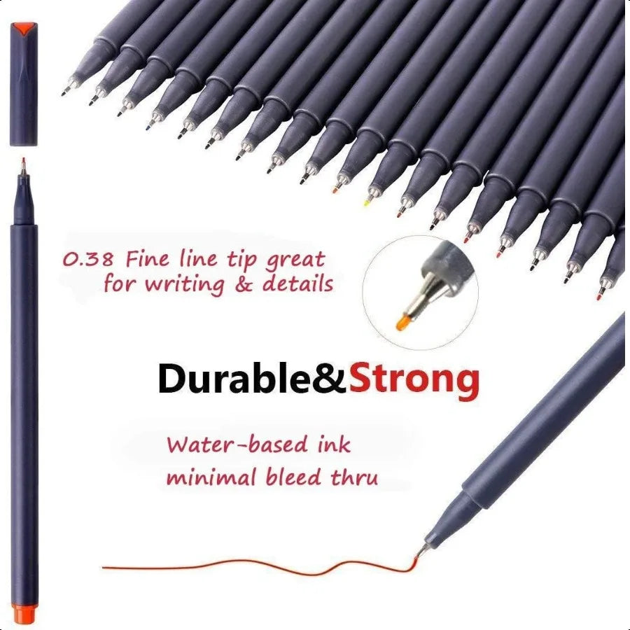 Fine Point Fineliner Pens 18PCS for Journaling Scrapbooking