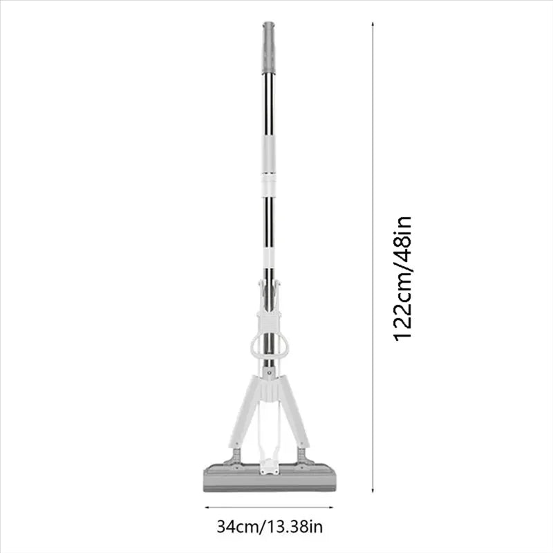 Portable Mini Mop with Self-Squeeze Technology Super Absorbent Handheld Sponge Mop