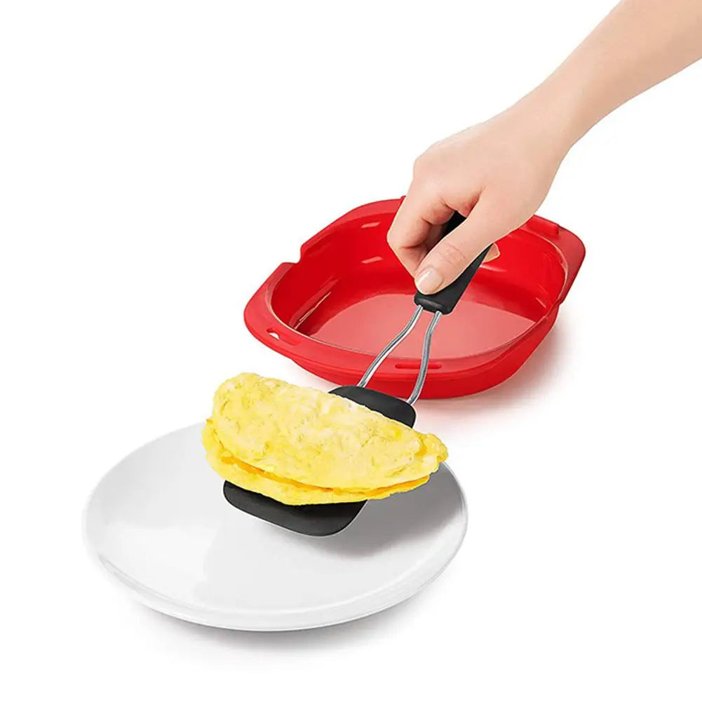 Microwave Egg Cooker Tool  Silicone Omelette &amp; Poacher