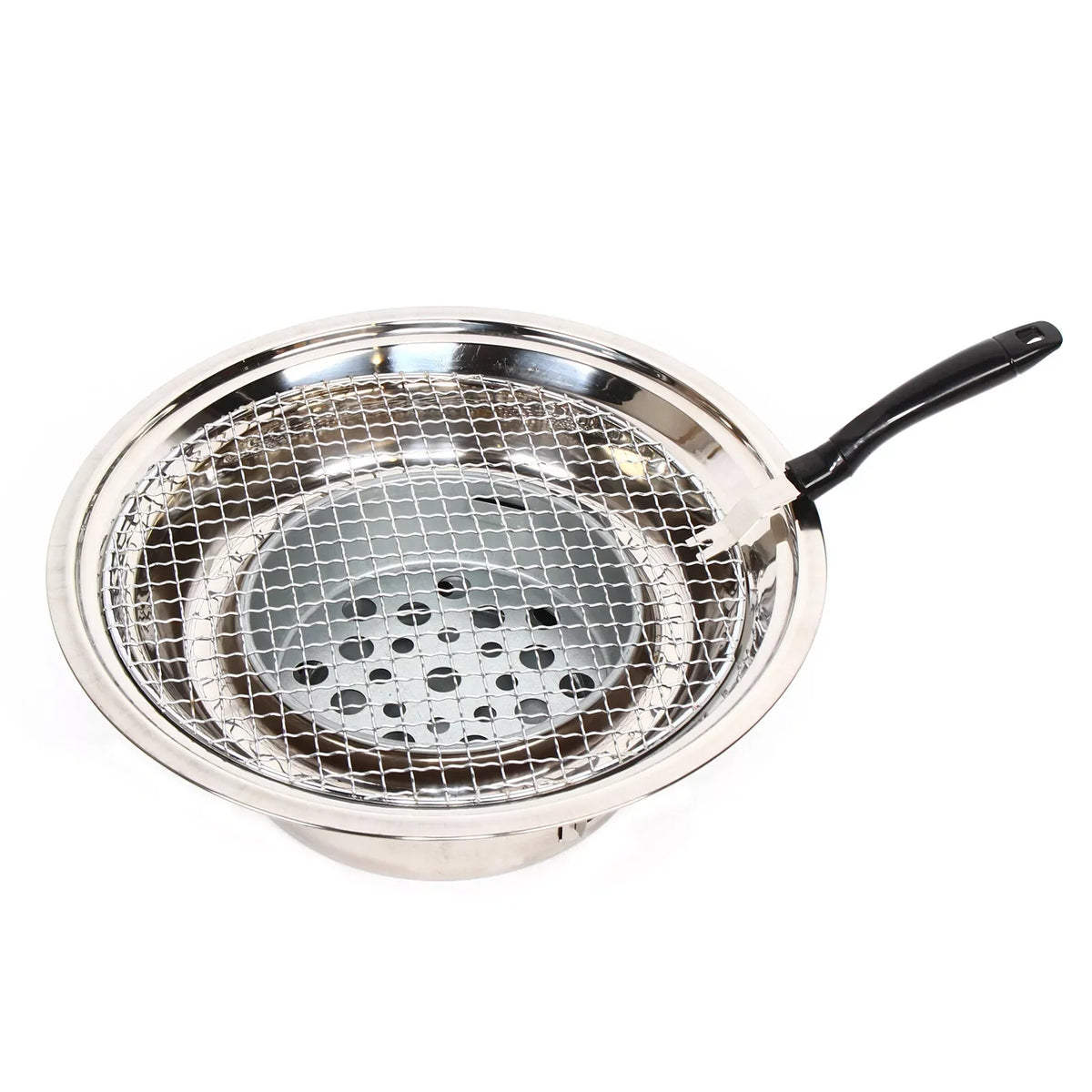 Korean Style Portable BBQ Grill Stainless Steel Hibachi Charcoal Stove