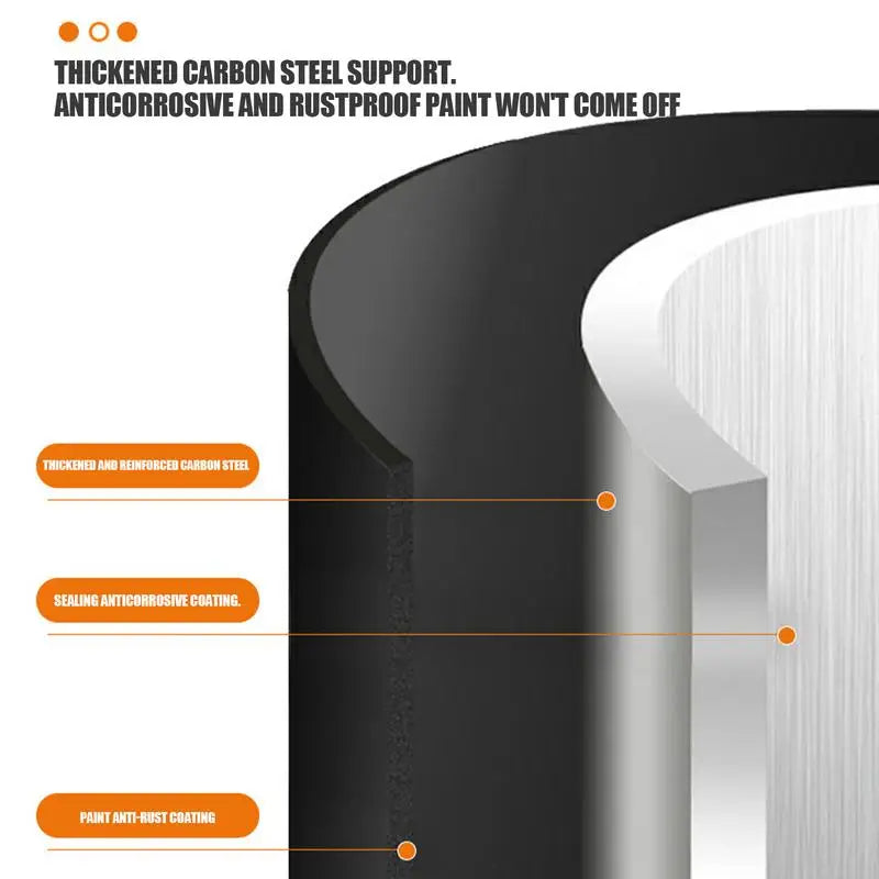 Kitchen Dish Organizer with Utensil Holder Drip Tray (Black)