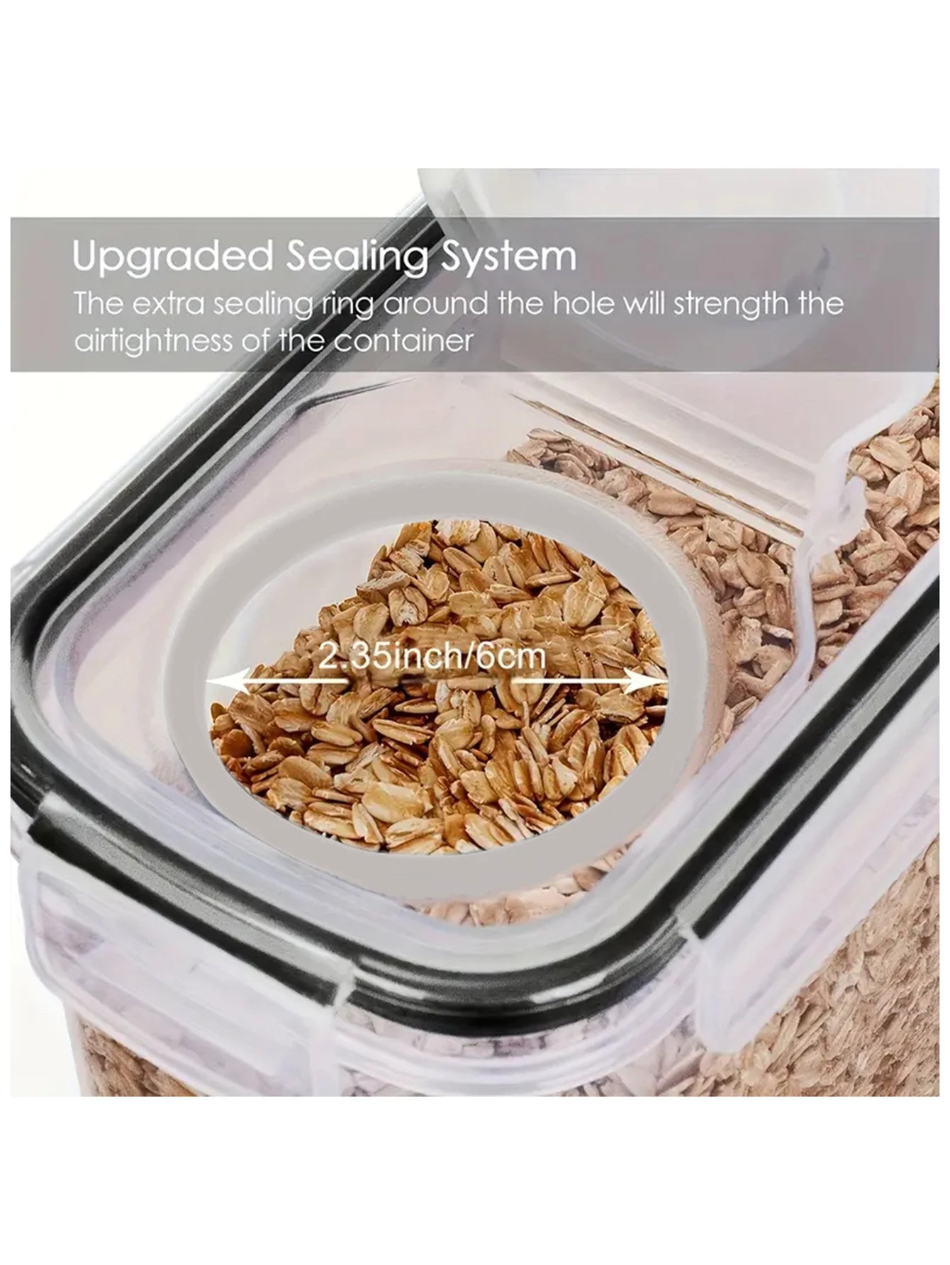 4L Food Storage Containers 4-Pack Large with Lids