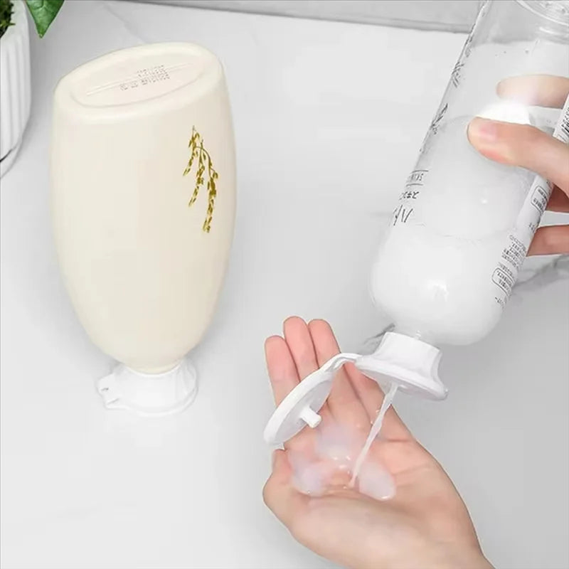 3-Pack Plastic Bottle Caps, Leakproof Inverted Bottle Lids for Shampoo, Shower Gel, Lotion &amp; Kitchen Spice Bottles, Replacement Flip-Top Caps