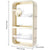 Adhesive Wall Mount Makeup Organizer Bathroom Shelf (Beige)