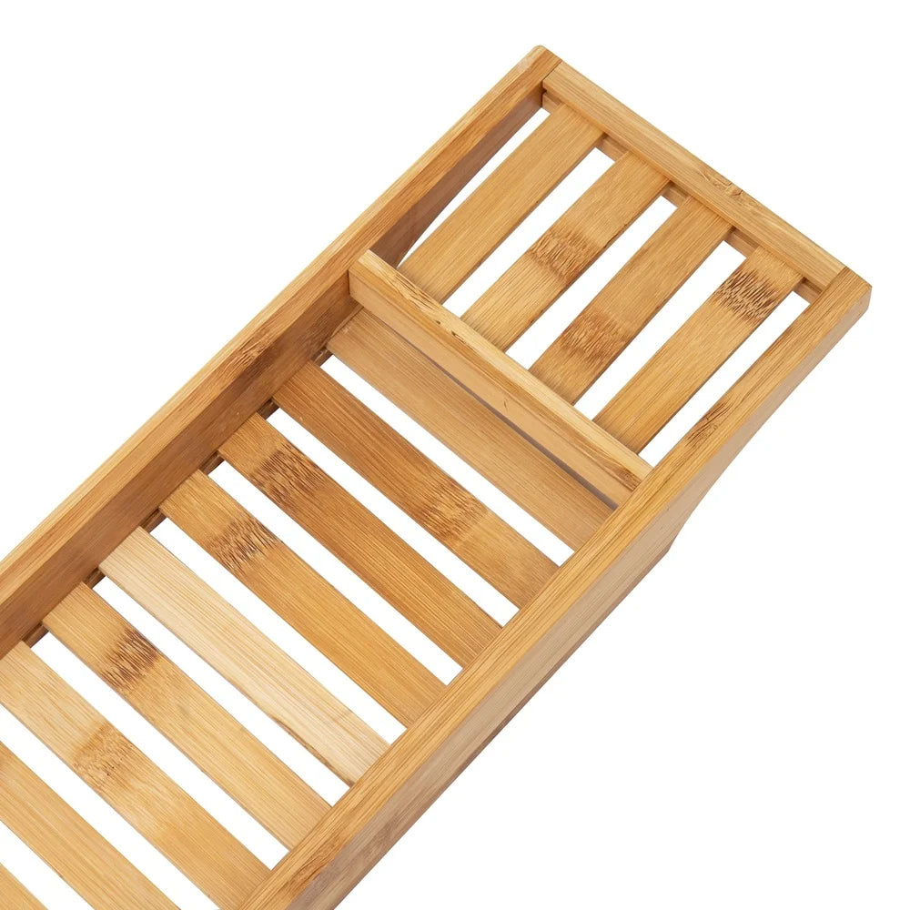 Bamboo Bathtub Caddy Tray for Bamboo Storage Accessory