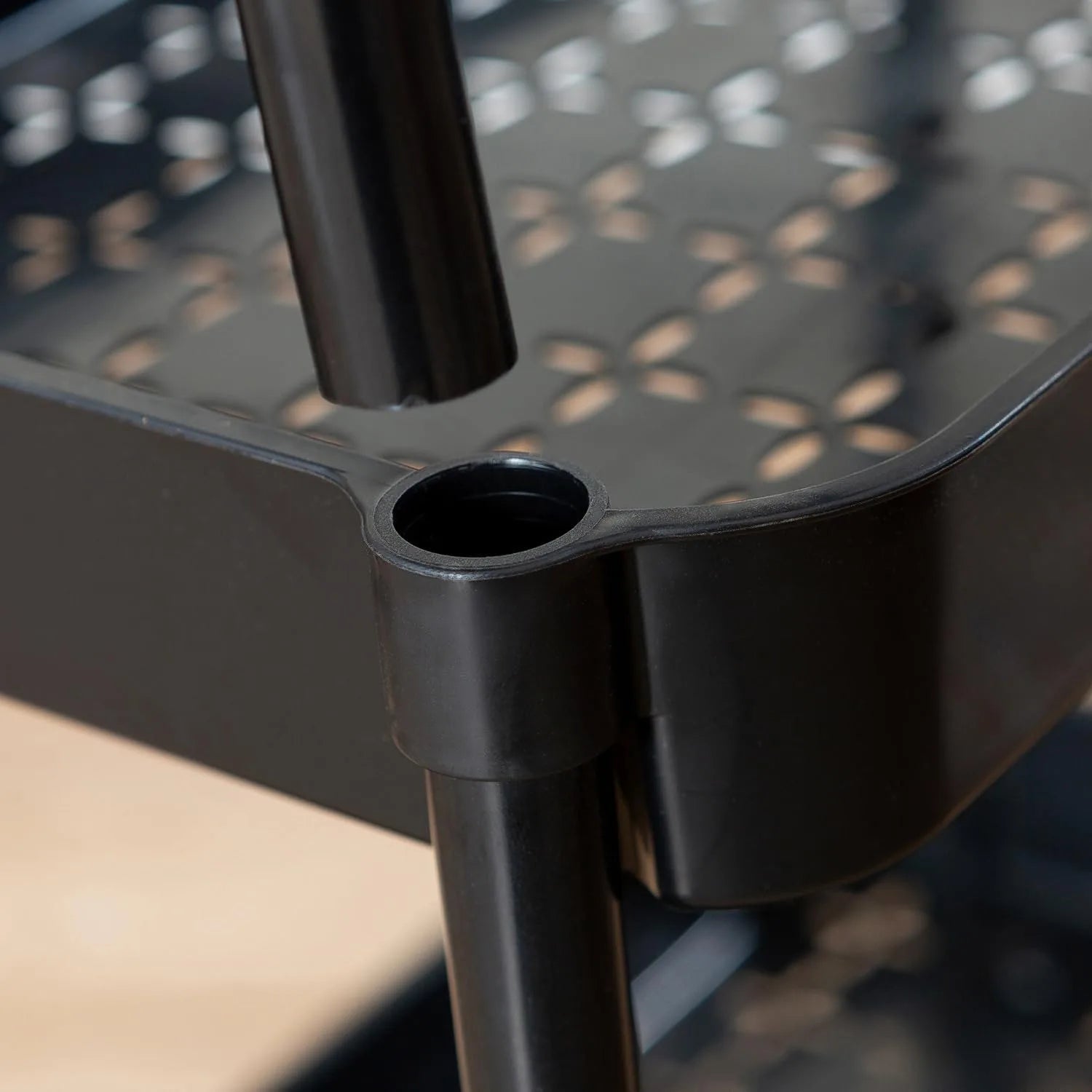 3-Tier Rolling Storage Cart with Handle for Laundry Room & Living Room