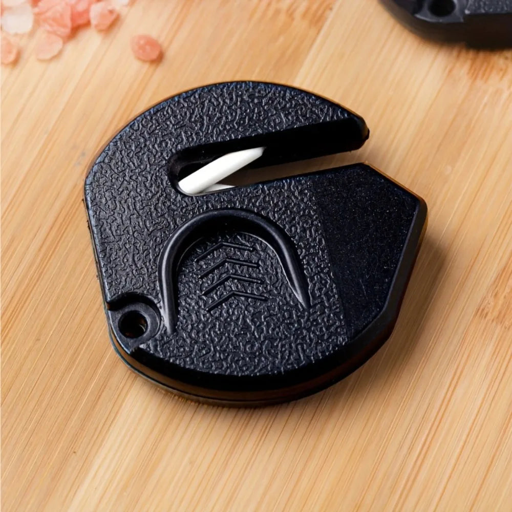 Portable Manual Knife Sharpener with Non-Slip Grip – Compact Kitchen Sharpening Tool for Home, Camping &amp; Outdoor Use