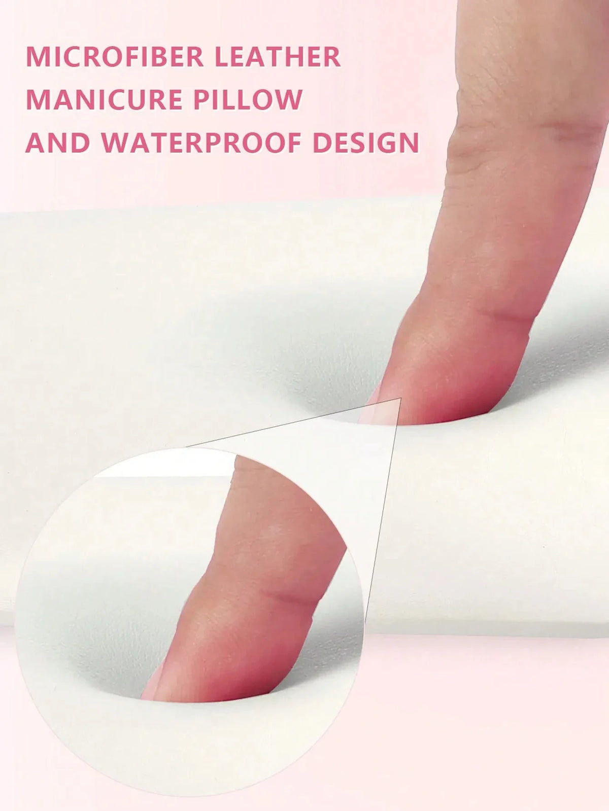 Professional Large Nail Armrest Pillow High Quality (White)