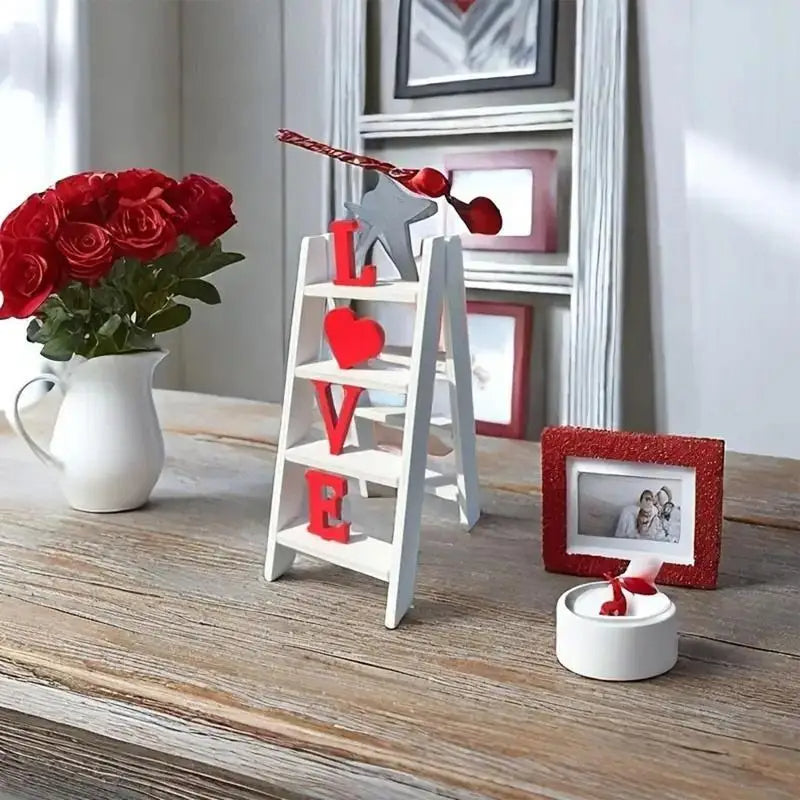 Wooden Love Ladder Tabletop Decor for Weddings Home Decor