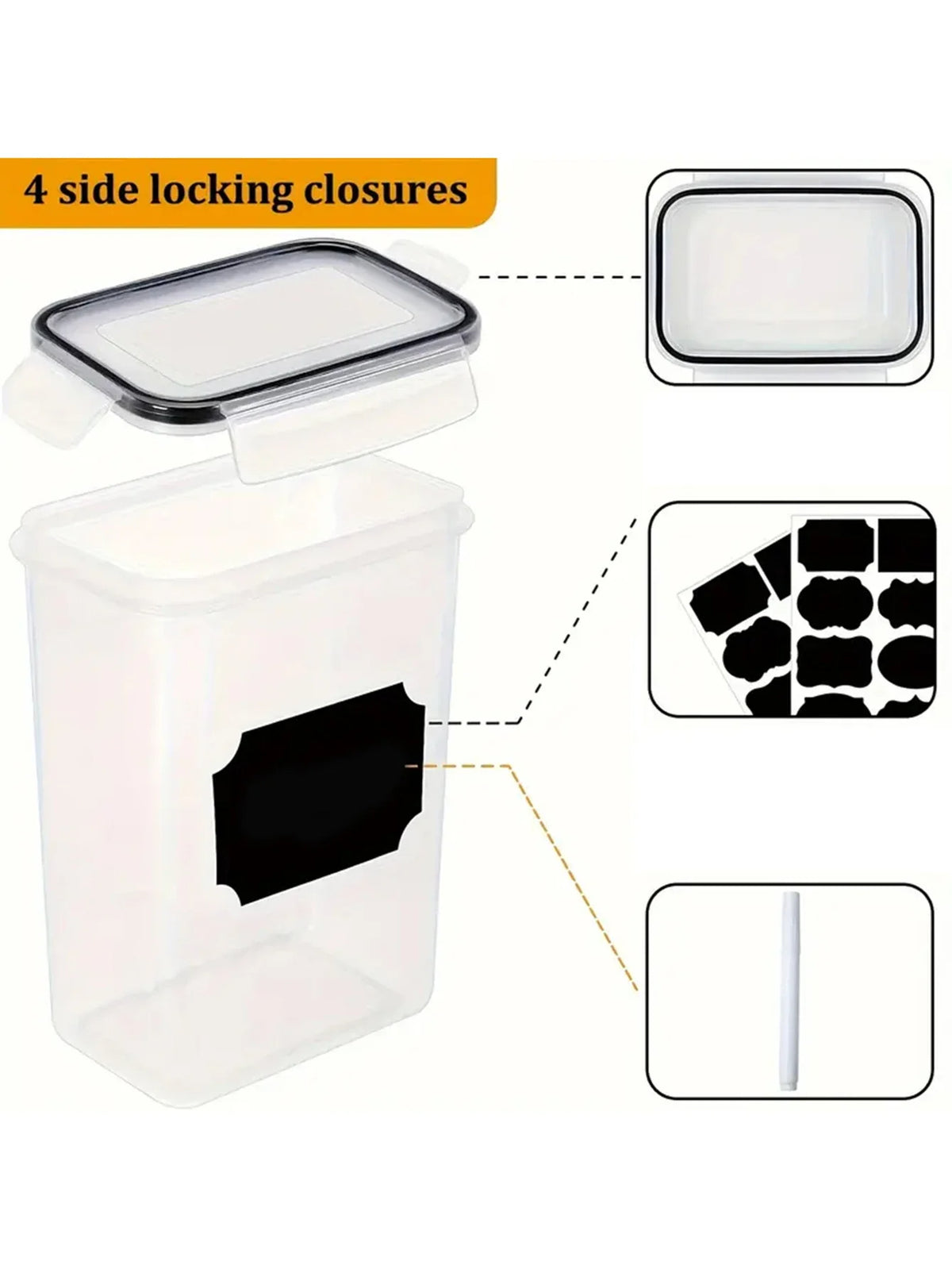 Airtight Food Storage Containers 2-Pack for Pantry