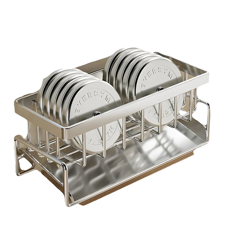 Modern Kitchen Sink Organizer Stainless Steel Holder for Sponges