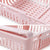 Plastic Fridge Expandable Storage Box for Food Organization (Pink)