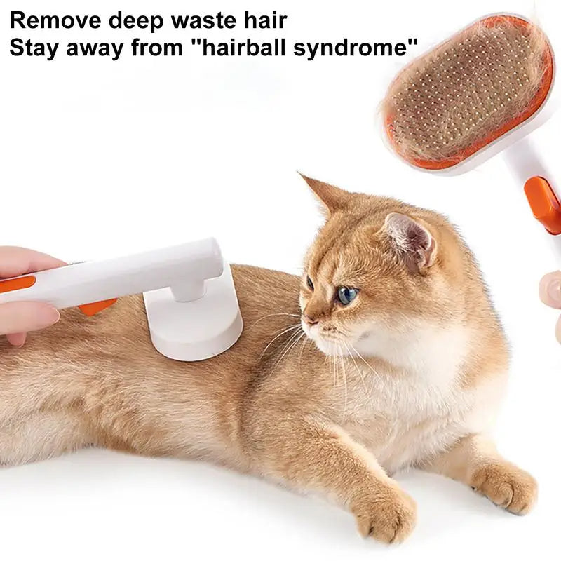 Pet Grooming Self Cleaning Brush for Cats &amp; Dogs (Blue)